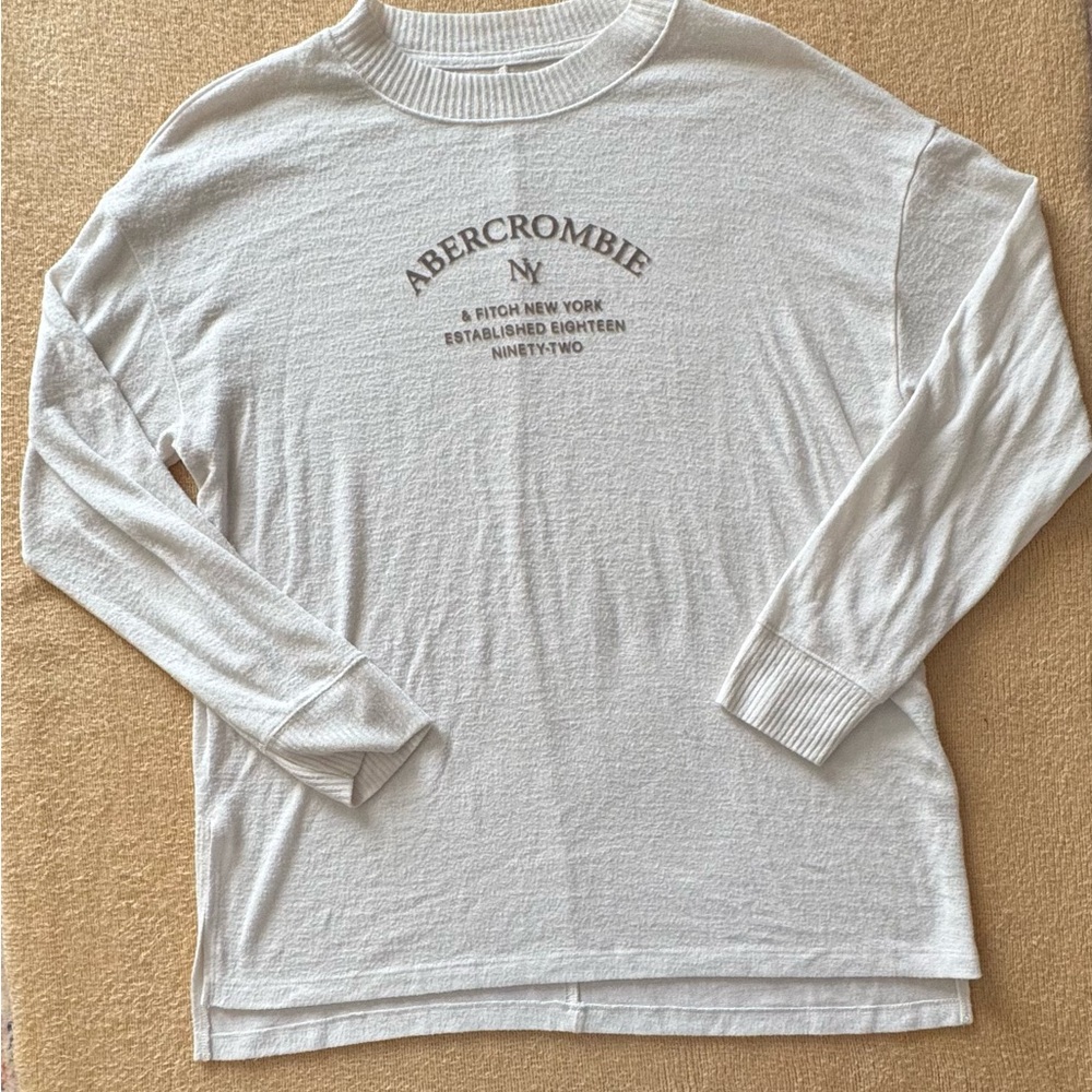 Abercrombie & Fitch White Brushed Cotton Tunic